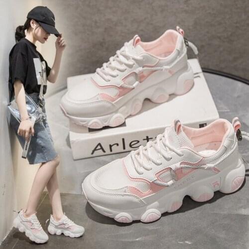 2020 spring and summer thick bottom wild running shoes casual tide shoes college style running shoes old shoes Z611