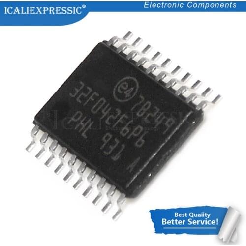 10PCS STM32F042F6P6 IC MCU 32BIT 16KB FLASH 20TSSOP 32F042 STM32F042 best quality. TSSOP20