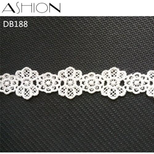 10 yards 20MM white Embroidered net Lace Fabric DIY skirt hem Dance costumes Garment Accessories lace trim Sewing Craft LP-DB188