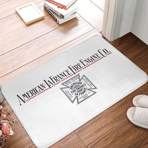 1909 American LaFrance Fire Engine Doormat Carpet Mat Rug Polyester Anti-slip Floor Decor Bath Bathroom Kitchen Bedroom 40*60