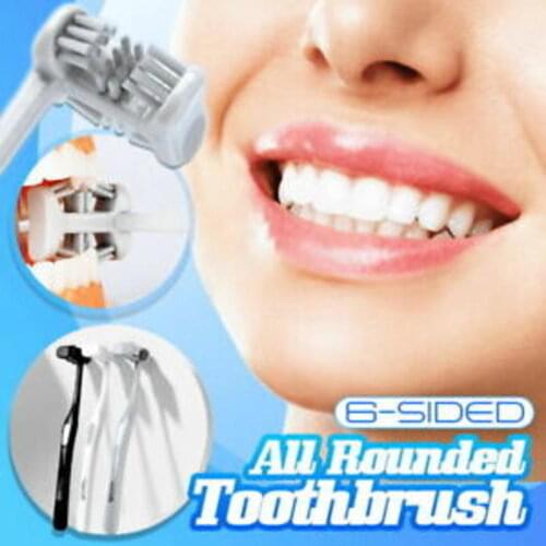Six-sided Toothbrush Wrapped U-shaped Six-faceted Toothbrush Soft Bristle Adult Household Men And Women Family Dental Oral Care