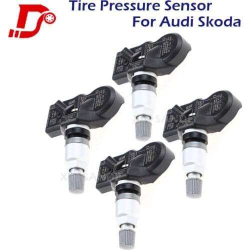 Car Parts High Quality 4PCS Tire Pressure Monitor Sensor TPMS 5Q0907275B For Audi Skoda A3 A7 A6 Volkswagen Porsche Bentley