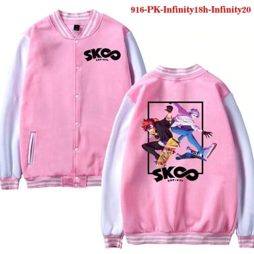 Baseball Jacket SK8 The Infinity Fashion Streetwear Hip Hop Women Long Sleeve Kawaii Clothes Skateboard Jackets for Women