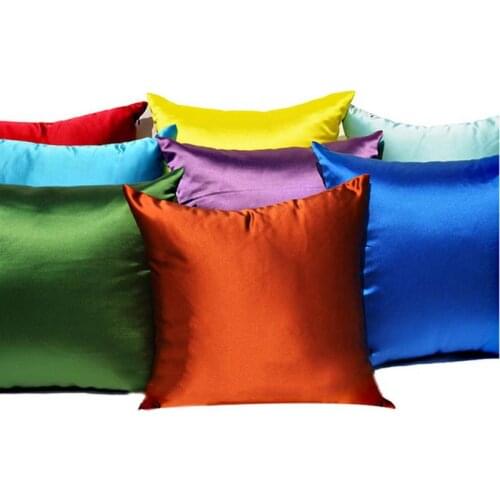 28 Super soft satin fabric sofa cushion cover decorative throw pillow case cover 30x50/40x40/45x45/50x50/60x60cm