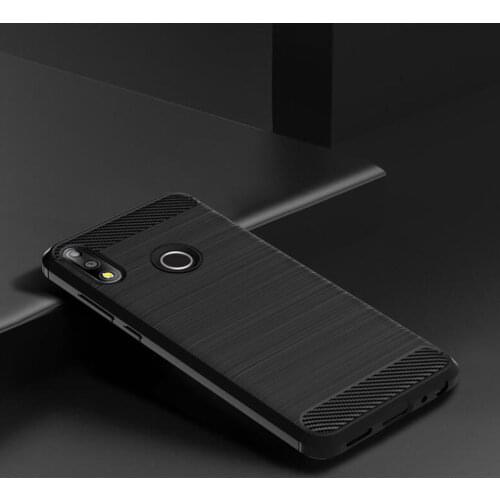 Phone Case For Asus ZenFone Max Pro M2 ZB631KL Soft Bumper Brushed Carbon Fiber Texture Case for Asus ZB631KL Back Cover Shell