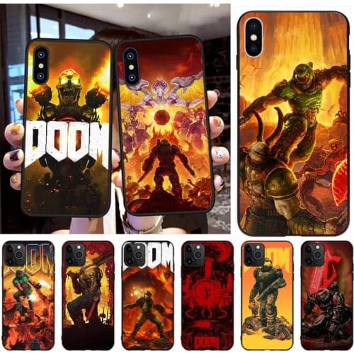 PENGHUWAN EWAU skull game Doom DIY Printing Phone Case cover Shell for iPhone 11 pro XS MAX 8 7 6 6S Plus X 5S SE XR case