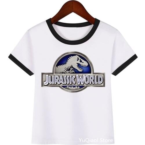 Children Vintage T Shirt Jurassic World/Park Tshirt Baby Boys T-Shirts Summer Kids Teens Dinosaur Lover Birthday Gift Clothes
