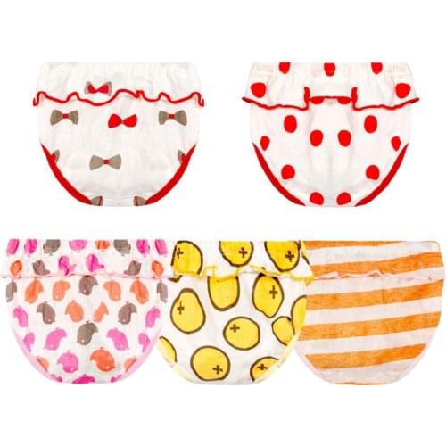 Baby Underpants Toddler Girls Cotton Panties Summer Cute Underwear for Infant Newborn Diaper Cover Baby Bread Pants Briefs NP011