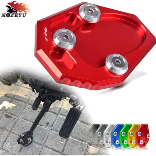 For YAMAHA FZ6 S2 ABS 2004 2005 2006 2007 2008 2009 Motorcycle Side Stand Enlarge Extension Pad Kickstand Sidestand Plate FZ-6