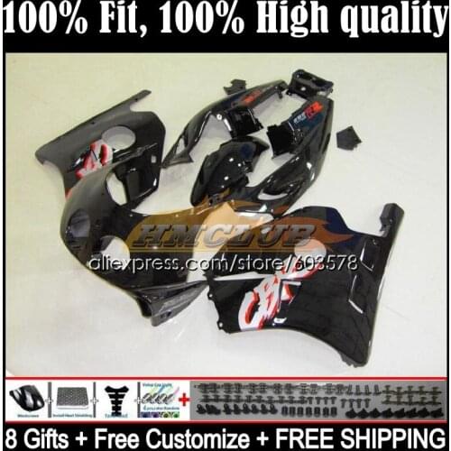 Injection Body For HONDA CBR 250RR 250CC CBR250RR 1988 1989 40CL.21 CBR 250 RR CC MC19 CBR250 RR 88 89 OEM Fairings Gloss black