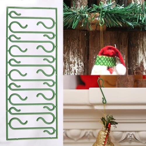 10PCS/20PCS/30PCS Christmas Ornaments Hooks Christmas Tree Decoration Pendants Santa Claus Dolls Hanging Hooks for Home