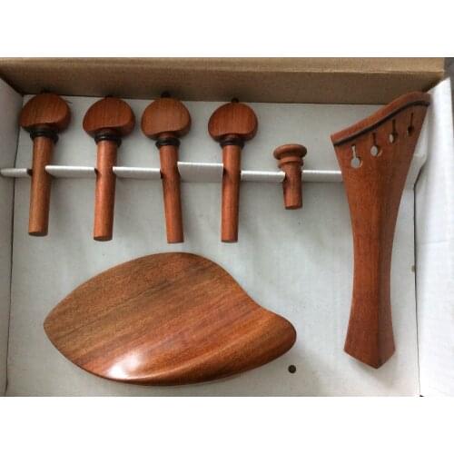 Best violin fittings pernambuco 4/4 size violin parts harp style tailpiece