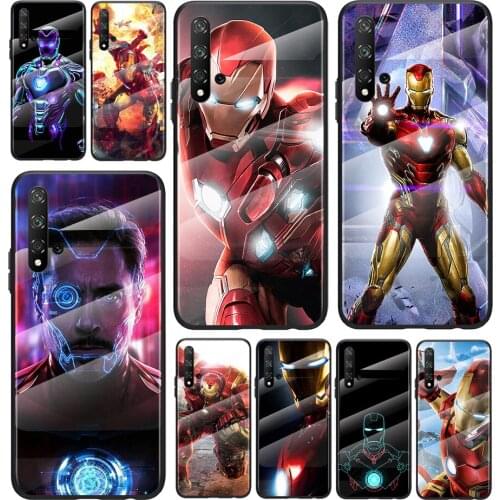 Marvel Lron Man For Honor 30 20 10 9X 8X Pro Plus Lite Tempered Glass Tempered Glass Hot New Shell Luxury Cover Phone Case