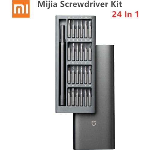 Original Xiaomi Daily Use Screwdriver Kit 24 Precision Magnetic Bits Alluminum Box DIY Screw Driver Set For Smart home
