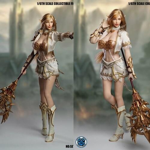 NEW SUPER DUCK SET043 1/6 COSPALY Paradise 2 Fairy Elf head carving costume suit for 12-inch woman dolls in stock