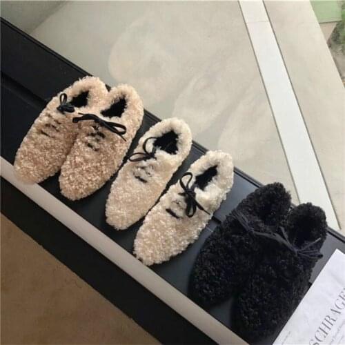 Autumn winter Shoes Women Female Lace-Up Footwear Ladies Leather ShoeS Shallow Mouth Single Shoes With Peas Shoes zapatos U16-43