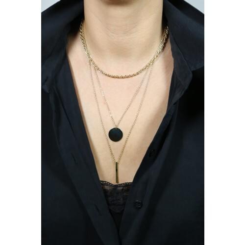 Fraise Accessories Three Chain Necklace