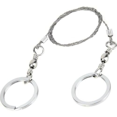 Stainless outdoor saw kit portable hand camping steel wire travel emergent manual cutter survive tool chainsaw chain cut pocket