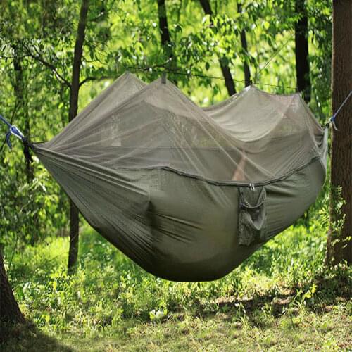 Outdoor Hammock Portable Jungle Hammock With Mosquito Net RV Camper Outdoor Accessories For Travel Hiking Garden Camping Picnic