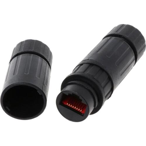 Lan Coupler RJ45 Waterproof Install Adapter Female to Female Jack Inline Connector Extender Protector Plug Cable Outdoor