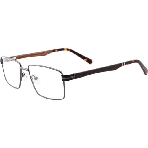 SHINU Men’s sunglasses polarized square optical frame wood eyeglasses blue light myopia glasses for men prescription customized
