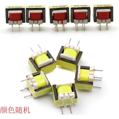 5Pcs 1300 : 8 Ohm Audio Transformer EE14 Transformateur POS Transformador
