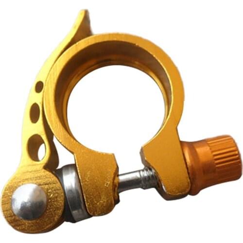 Mountain Bike Seat Pipe Clamp Bicycle Shelf Seat Pipe Clamp Lock Quick Release Buckle Aluminum Seat Pipe Clamp