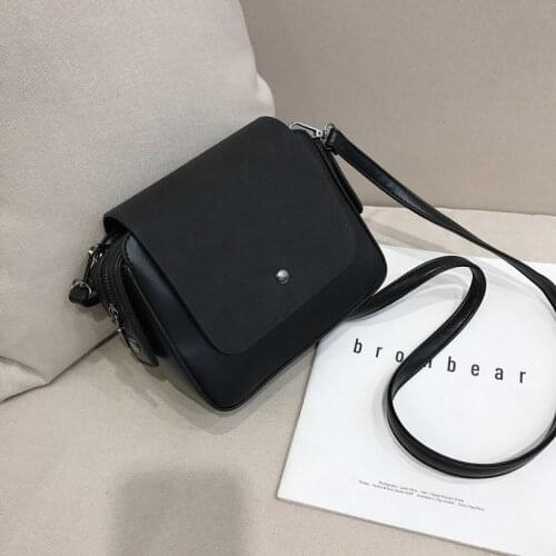 Luxury Ladies Bag2021new Trendy Wild One-shoulder Small Square Bag Korean Retro Hong Kong Style Messenger Bag Texture Bag Female