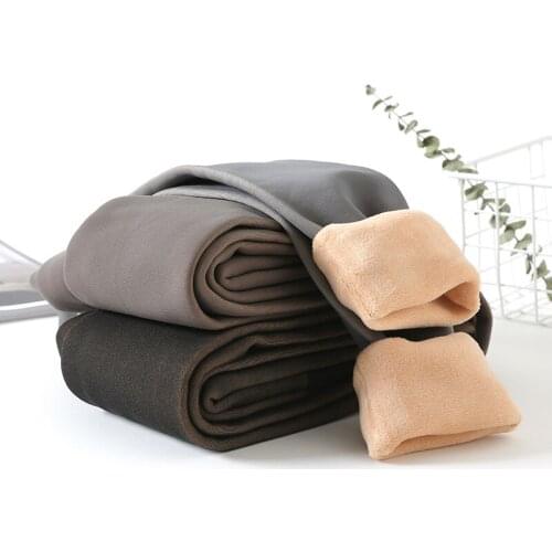 Women Warm Winter Leggings High Waist Slim Leggings for Women skin-transparent And Velvet Leggings Winter 2020 New