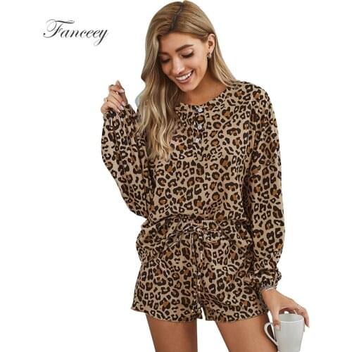Fanceey Women Pajama Tie Dye Set Long Sleeve Sleepwear Women Casual Two Piece Set Womens Home Clothes Streetwear Casual Suit