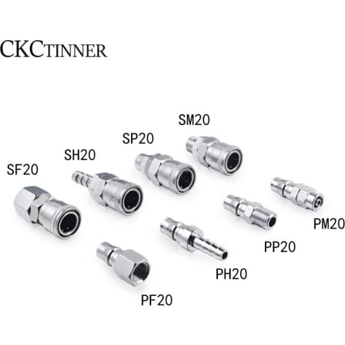 1pcs Pneumatic fitting C type Quick connector High pressure coupling PP20 SP20 PF20 SF20 PH20 SH20 PM20 SM20