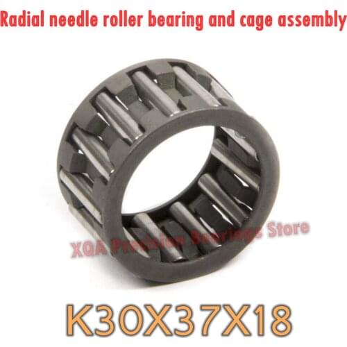 10PCS/LOT K303718 Radial needle roller bearing and cage assembly 30*37*18 mm K30X37X18