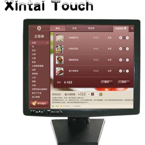 15 inch 15" 5 Wire Resistive Touch monitor 1024x768 TFT LCD screen Desktop monitor Cashier monitor