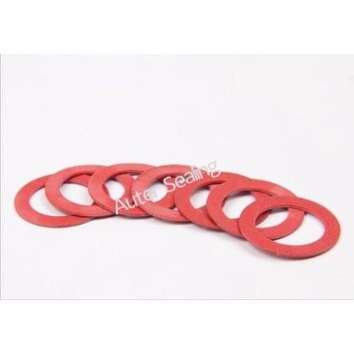 16x22x1.5 DIN7603 gasket Insulator flame-retarded hardware Vulcanized Practical Red Motherboard Screw Insulating Fiber washers