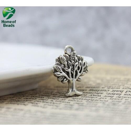 22x17mm Tree Of Life Antique Silver Color Tree Wishing Tree Slide Pendants ZA1212 (50pcs/lot )