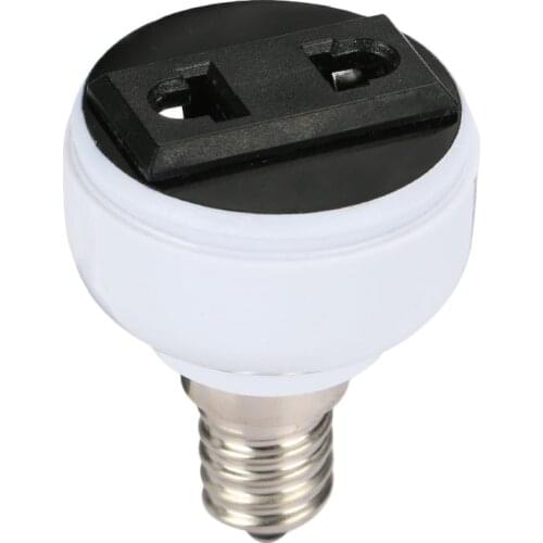 For EU/ US Plug E14 Lamp Adapter Lamp Base Practical Home Power Socket Light Fixture Durable Universal Lighting Parts Converter