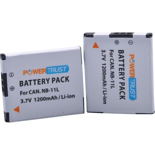 PowerTrust 1200mAh NB-11L NB-11LH Battery for Canon PowerShot A2300 IS, A2400 IS, A2500, A2600, A3400 IS, A3500 IS, ELPH 110