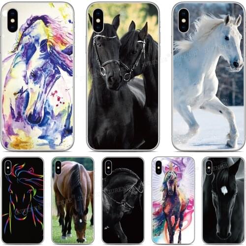 Soft TPU Running Horse Phone Case For Alcatel 1 1S 3C 1C 1X 1V 3 3L 3V 3X 2019 1A 1B 1S 1SE 2020 Silicone Back Cover Fundas