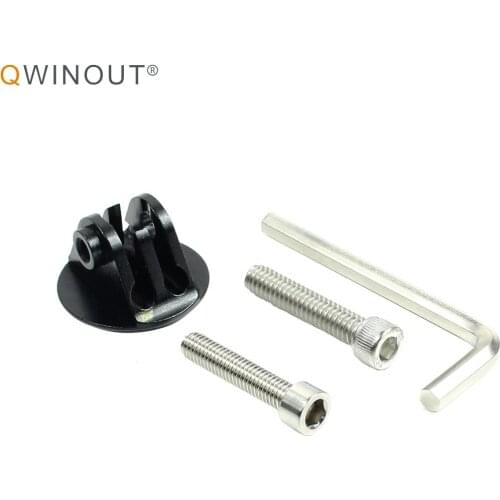 QWINOUT for MTB Road Bike Bowl Cover Adapter Bicycle Stem Top Cap Mount Headset Cycling Accessories For Gopro Sjcam Camera Base