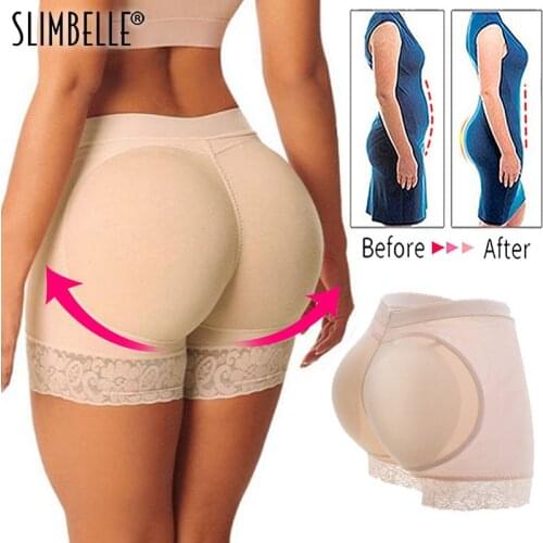 Womens Seamless Butt Lifter Padded Shapewear Lace Panties Butt Hip Enhancer Shaper Underwear