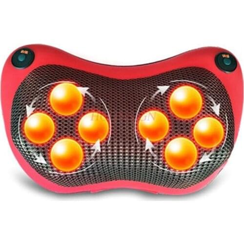 Infrared Heating Massage Pillow Cushion 4D Kneading Electric Vibrating Neck Massager Shiatsu Shoulder Back Massager Car Home Use