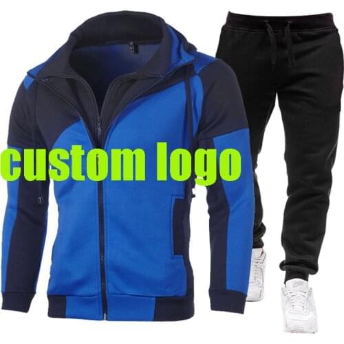 Mens Sportswear Sets Spring Autumn Male Casual Tracksuit 2 Piece Sweatshirt + Sweatpant Set Men IКNIKEС Clothing Asian Size 3XL