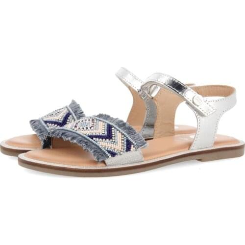 Gioseppo, leather sandals for girl, light and flexible. Velcro closure