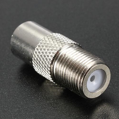Free shippingNew F Type Female Plug To TV Aerial RF Coaxial Male Connector Adapter Convertor Free shippingnew