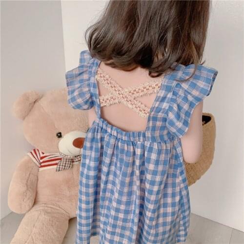 Girl Dress 2021Summer Princess Kids Fashion Floral Dresses Children Casual Birthday Holiday Clothes for 2-6 Years