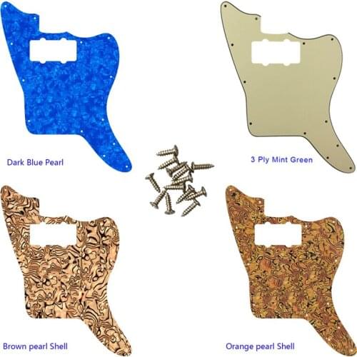 Pleroo Custom Guitar Parts -For US Standard Jazzmaster A Pickup Style Guitar Pickguard Scratch Plate Replacement Electric Guitar