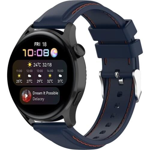 22mm Silicone Watch Band For Huawei watch GT 2 46mm smartwatch wristband For Samsung Galaxy Watch 3 Gear 2 R380