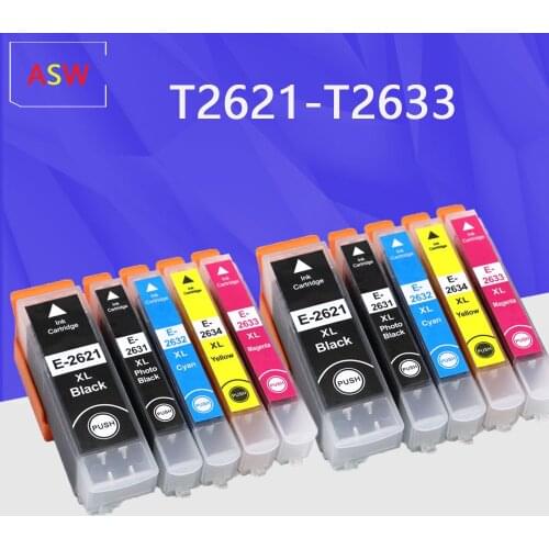Compatible T2621 T2631 - T2634 Ink Cartridge for EPSON XP 520 600 605 610 615 620 625 700 710 720 800 810 820