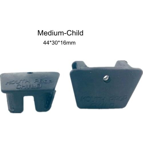 Dental Black Mouth Prop Bite Block No Latex SS Inner 134℃ Props Middle Child