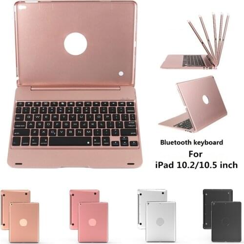 Slim Wireless Bluetooth Keyboard Case Stand Smart Cover for IPad 10.2 / 10.5 Inch,Not Including Ipad